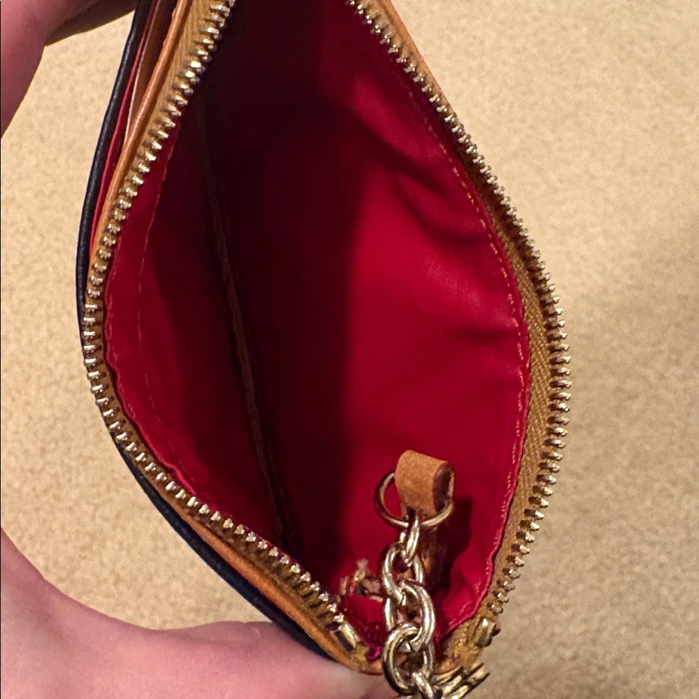Dooney & Bourke Navy Blue & Tan Leather Key Holder. NWT - Picture 6 of 10